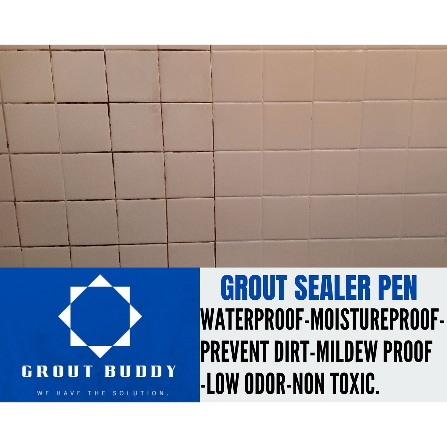 Grout buddy grout color-sealer pen- Waterproof-mildew proof- Beige