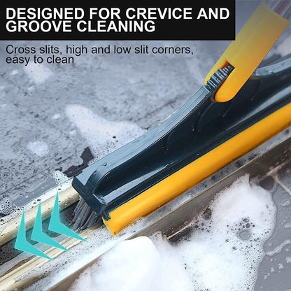 2 in 1 Floor Brush Scrubber with  Grout Brush Scrape Stiff Bristle