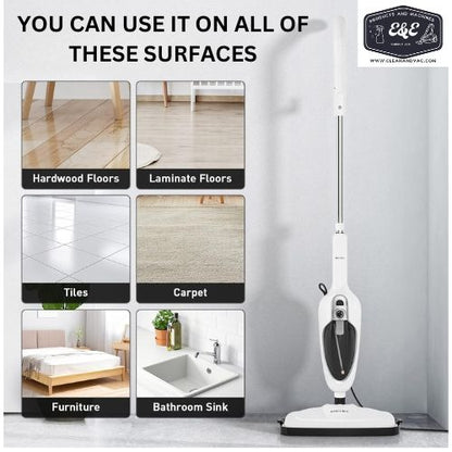 Steam Cleaner With Adjustable Modes & Versatile Attachments For Deep Cleaning