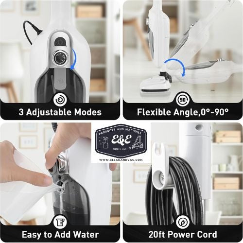 Steam Cleaner With Adjustable Modes & Versatile Attachments For Deep Cleaning