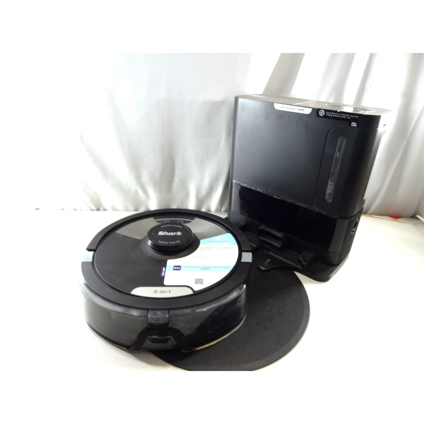 Shark 2-In-1 Robotic Vacuum Cleaner RV2610BZS Self-Empty Base 14.4V