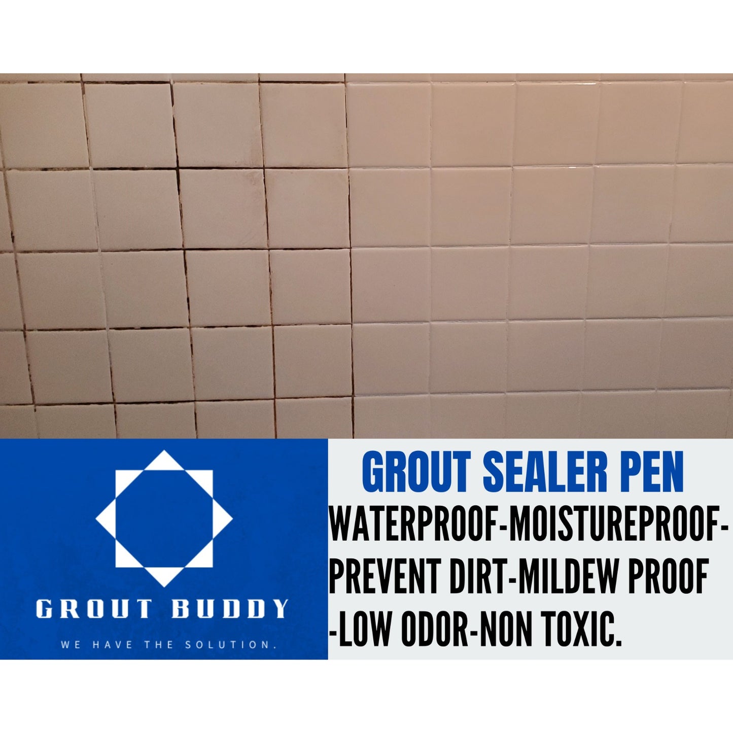 Grout buddy grout color-sealer pen- Waterproof-mildew proof- Beige