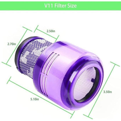 Replacement HEPA filter for Dyson V11 Extra, V15 Detect Vacuum 3 pack