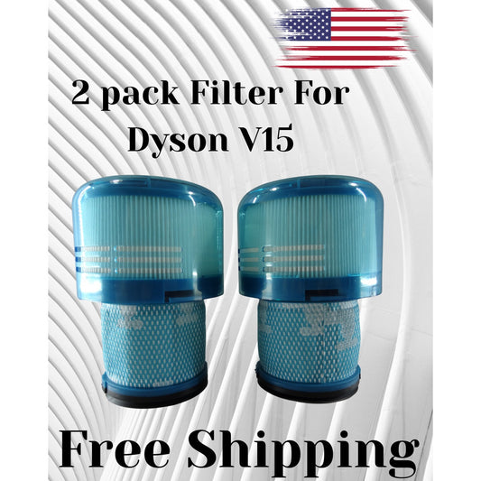 Replacement HEPA filter for Dyson V15 Detect Vacuum 2 pack